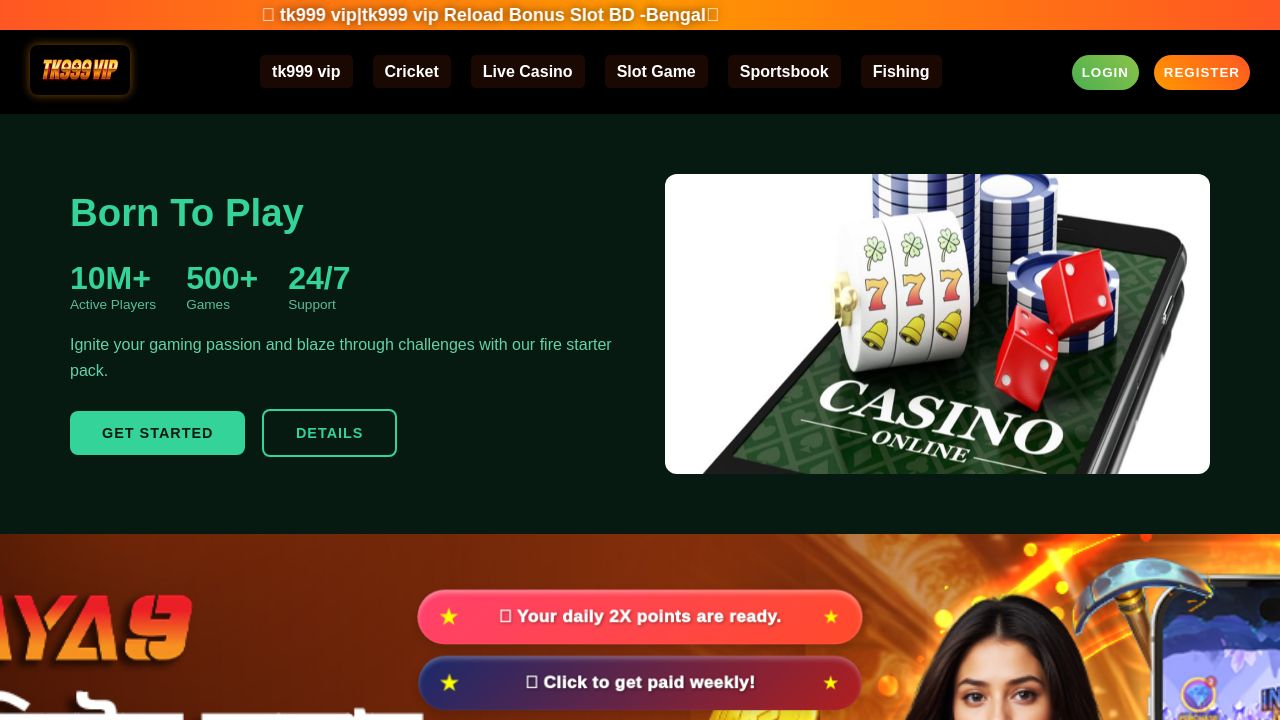 Screenshot of Tk999-vip.fun