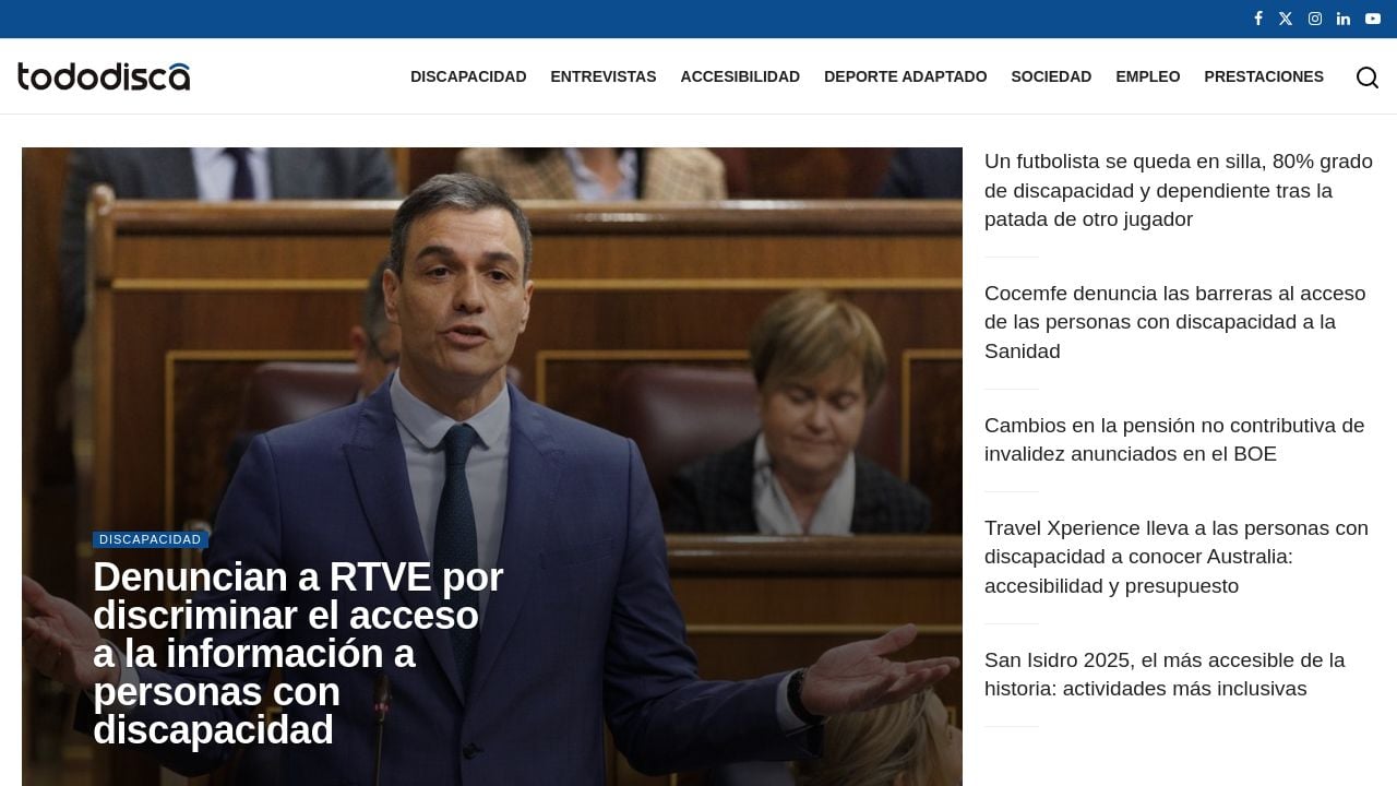 Screenshot of Tododisca.com