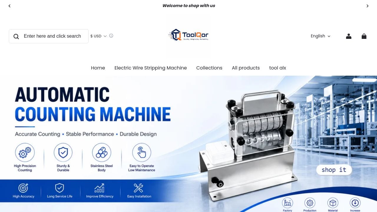 Screenshot of Toolqor.com