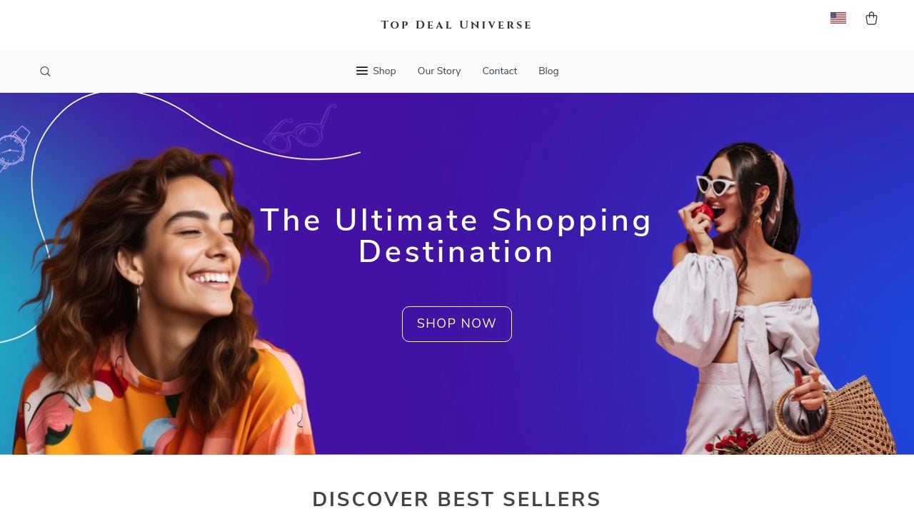 Screenshot of Topdealuniverse.shop