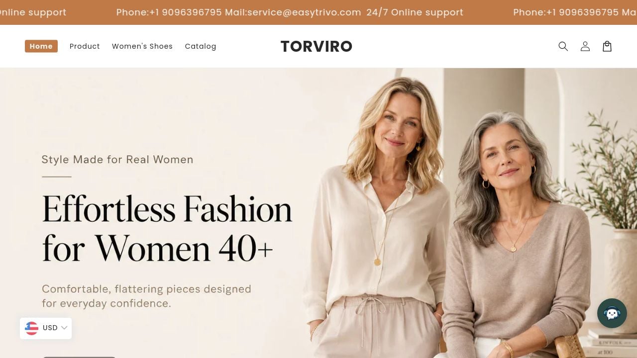 Screenshot of Torviro.shop