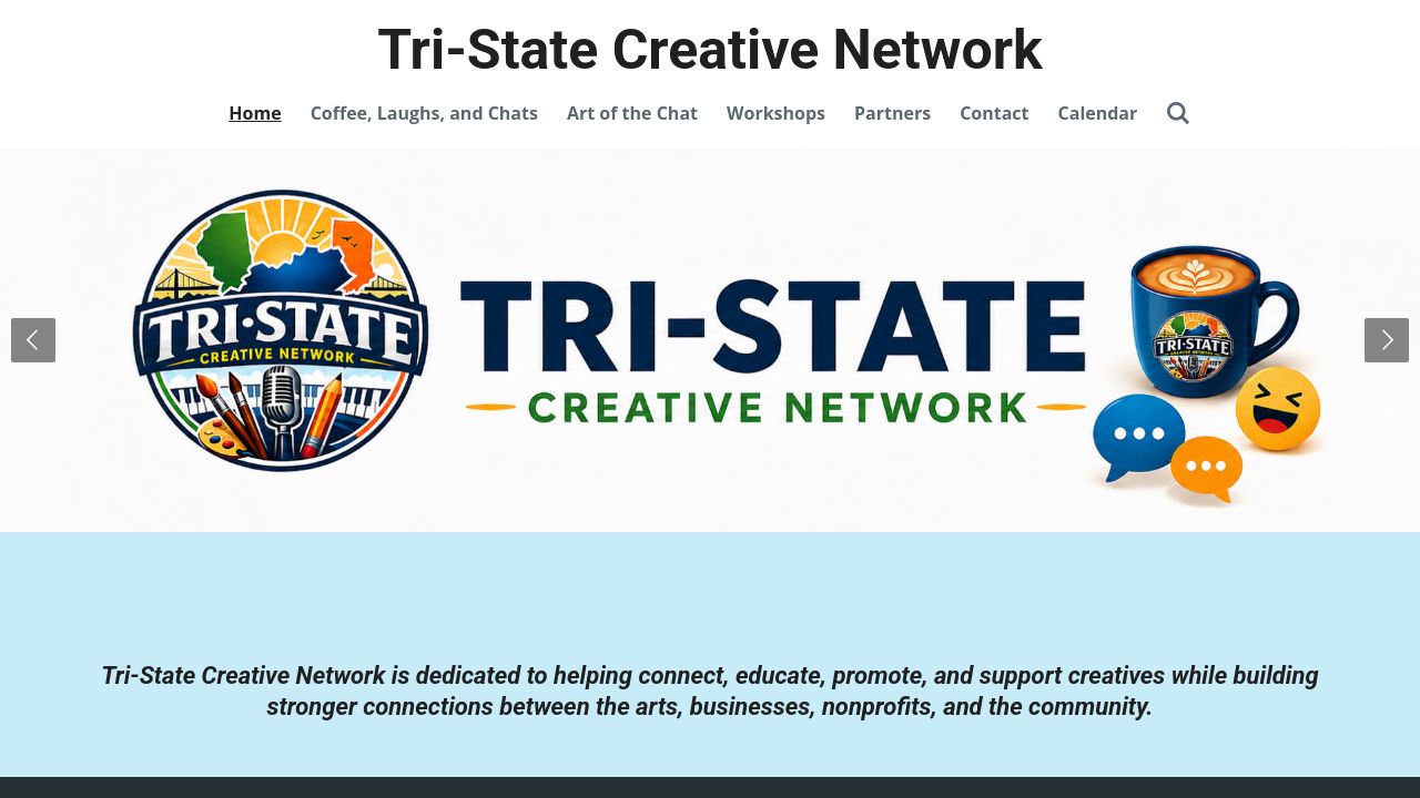 Screenshot of Tristatecreativenetwork.com