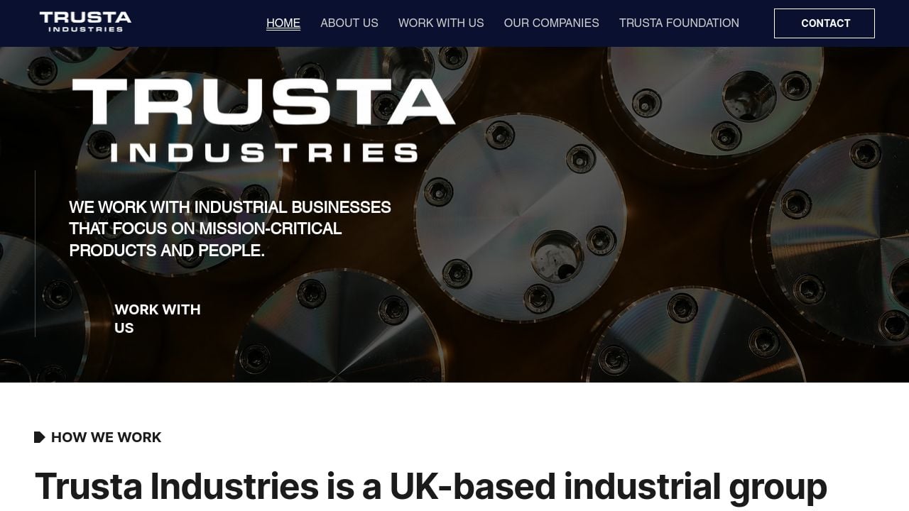 Screenshot of Trustamanufacturing.com
