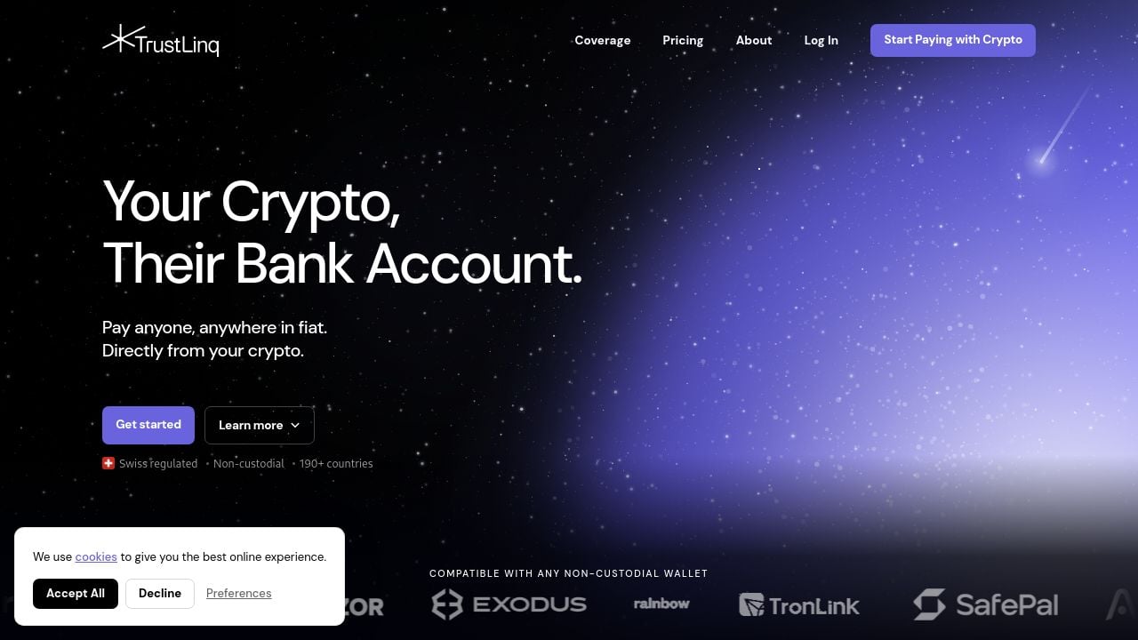 Screenshot of Trustlinq.com
