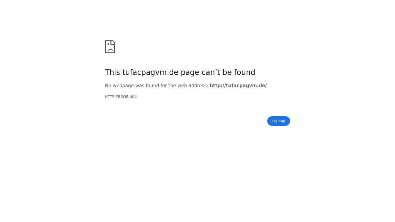 Screenshot of Tufacpagvm.de