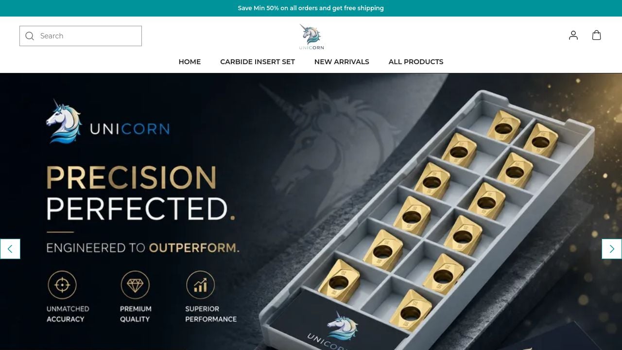 Screenshot of Unicorncnctools.com