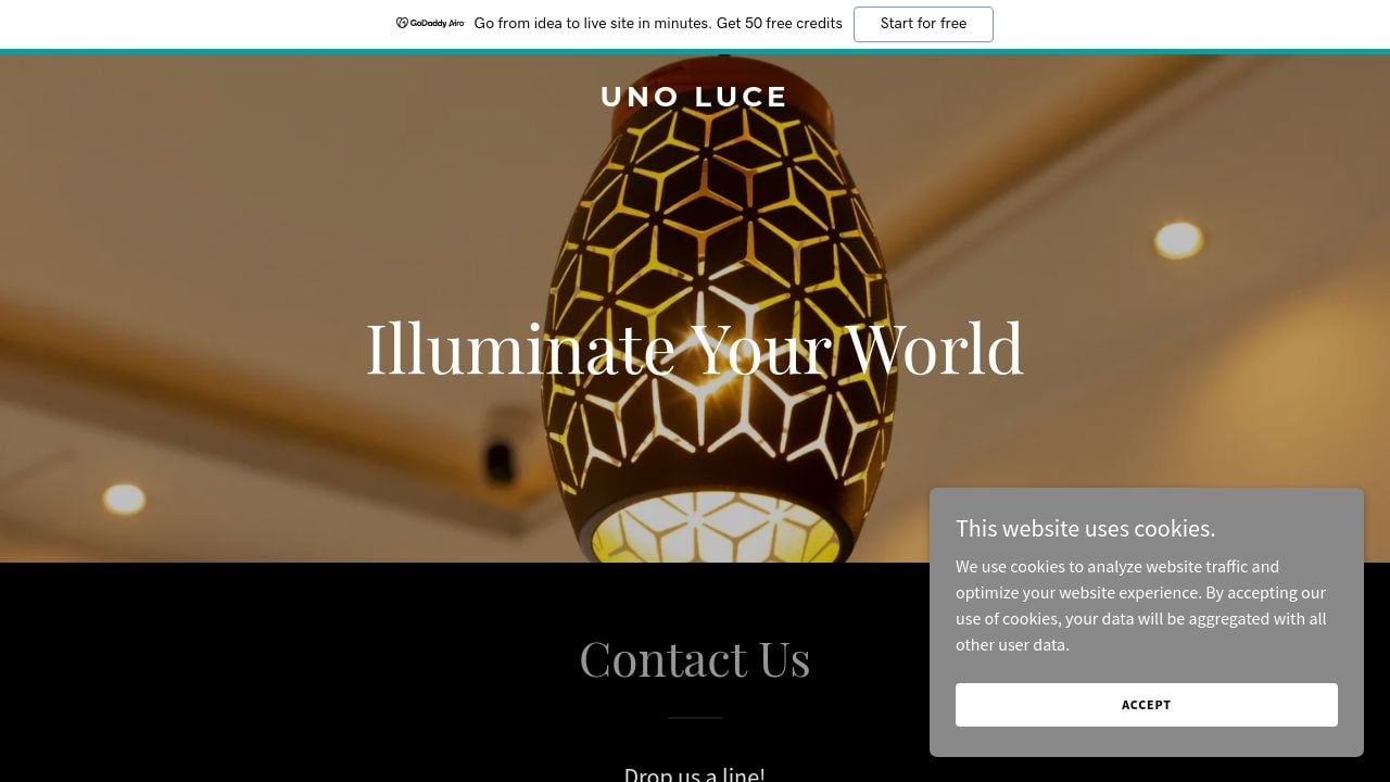 Screenshot of Unoluce.com