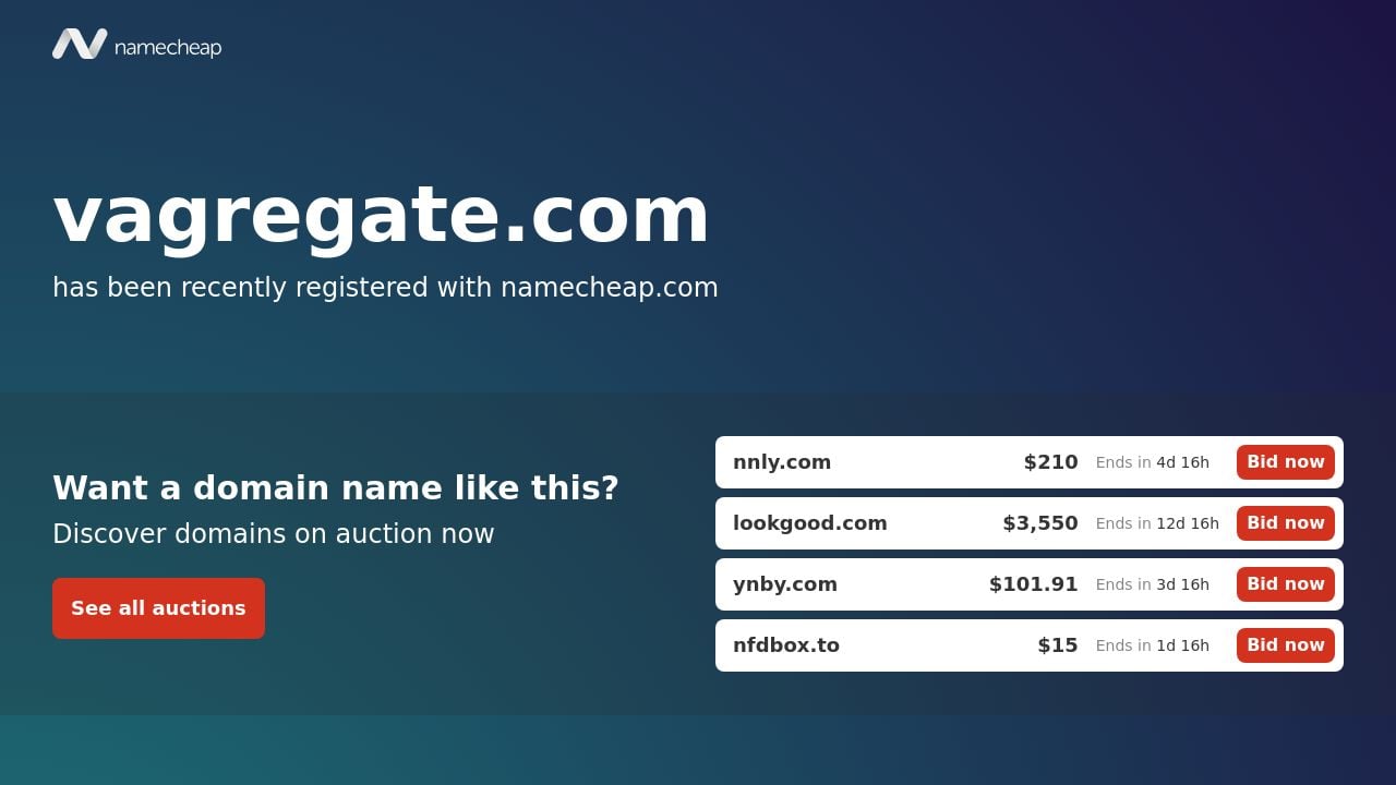 Screenshot of Vagregate.com