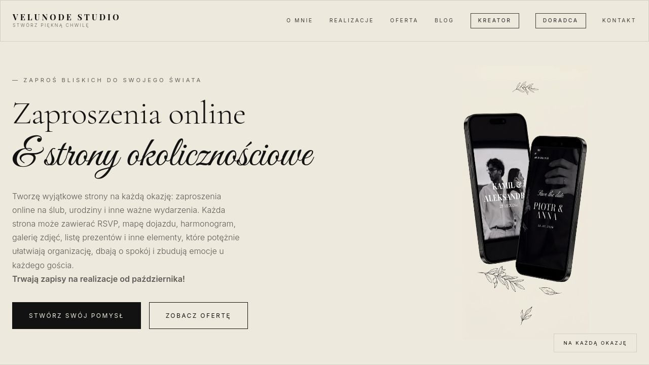 Screenshot of Velunode.pl