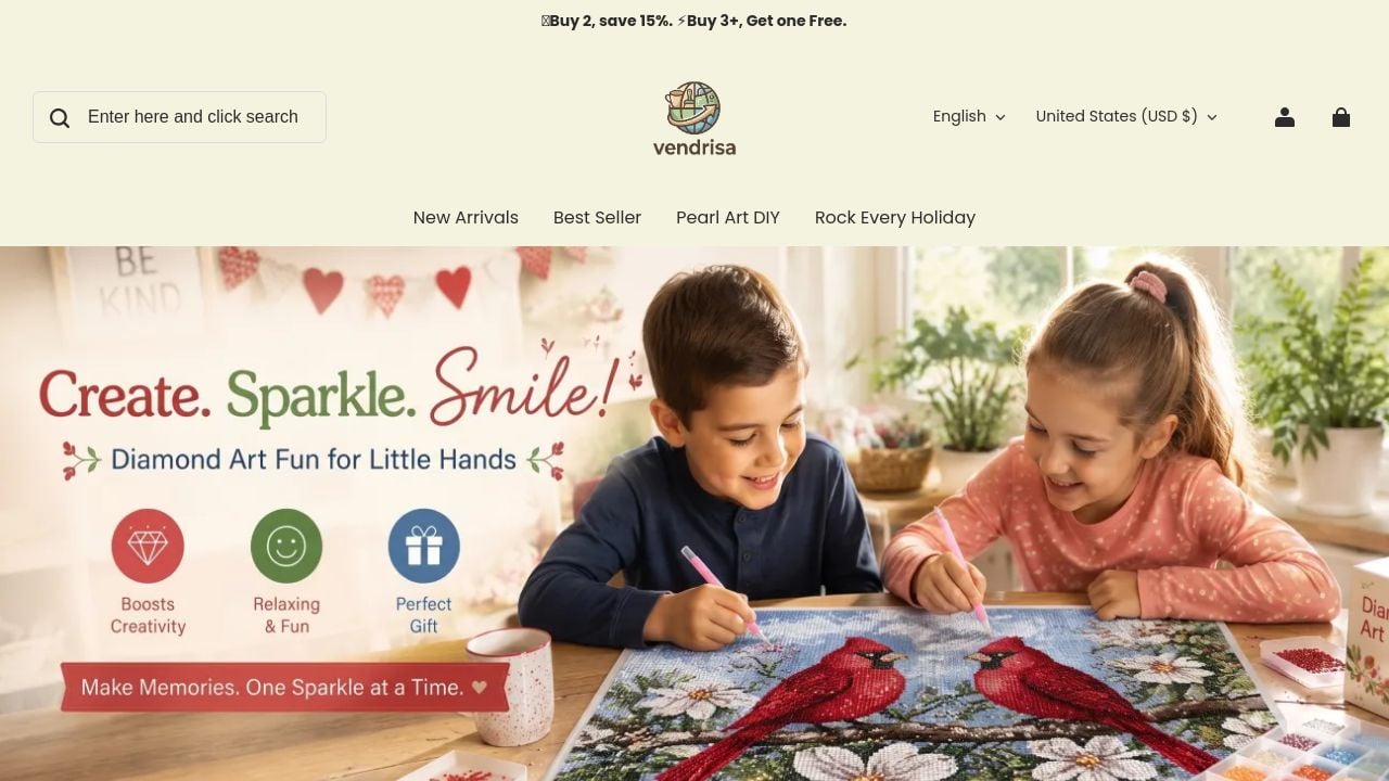 Screenshot of Vendrisa.com