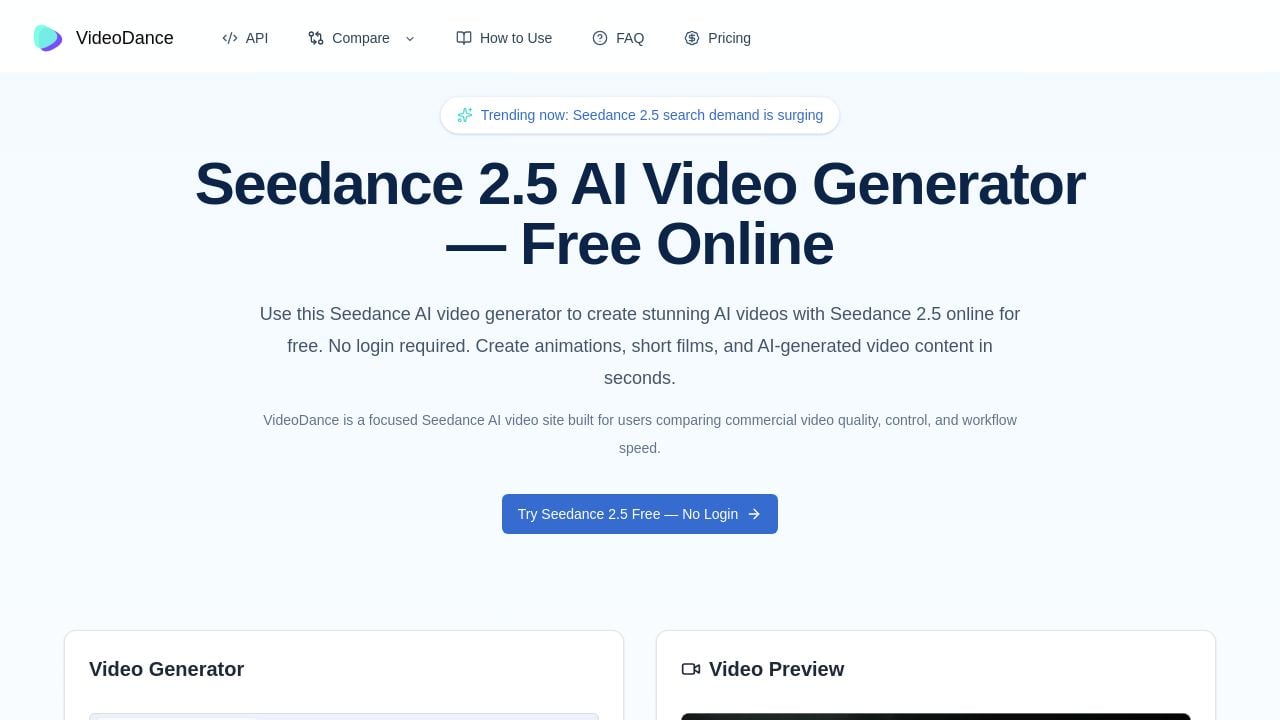 Screenshot of Videodance.pro