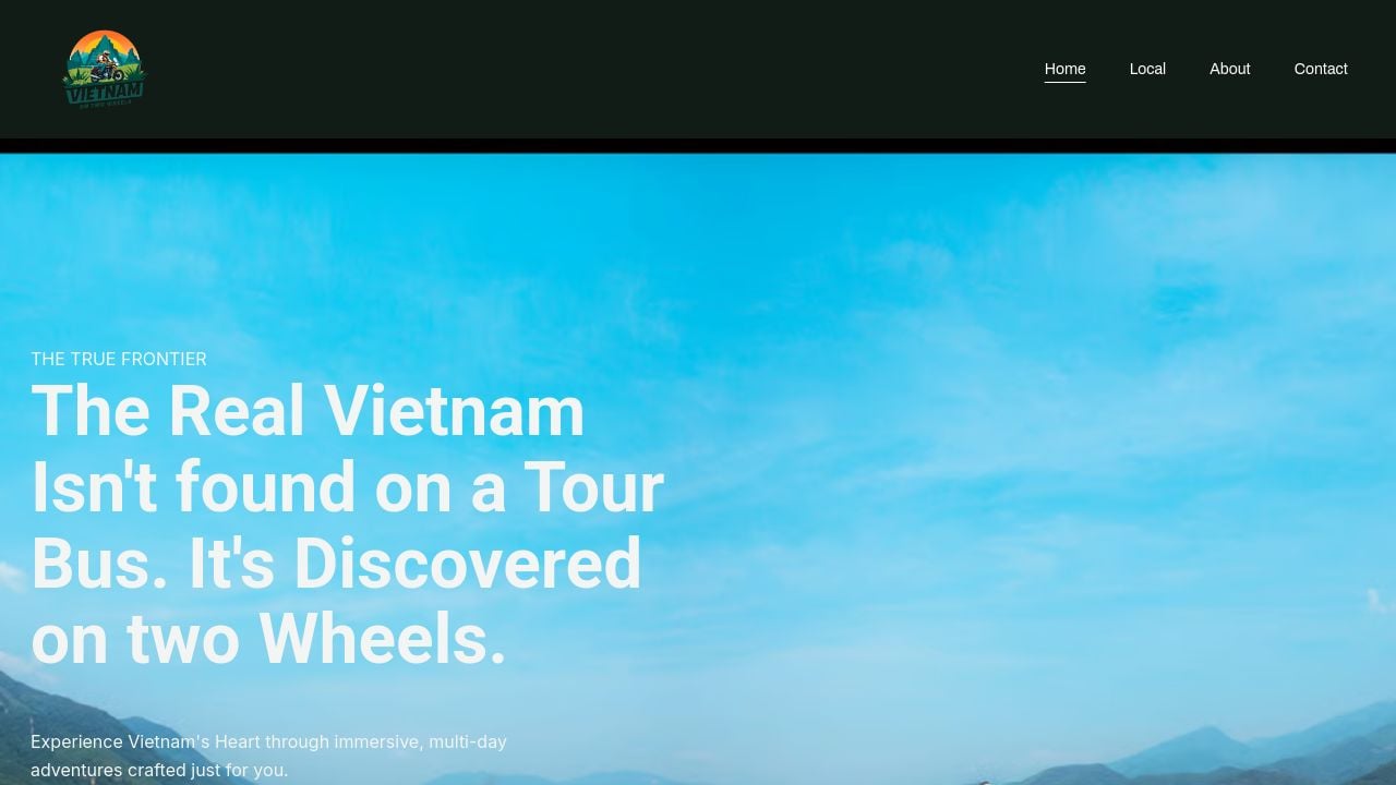 Screenshot of Vietnamontwowheels.com