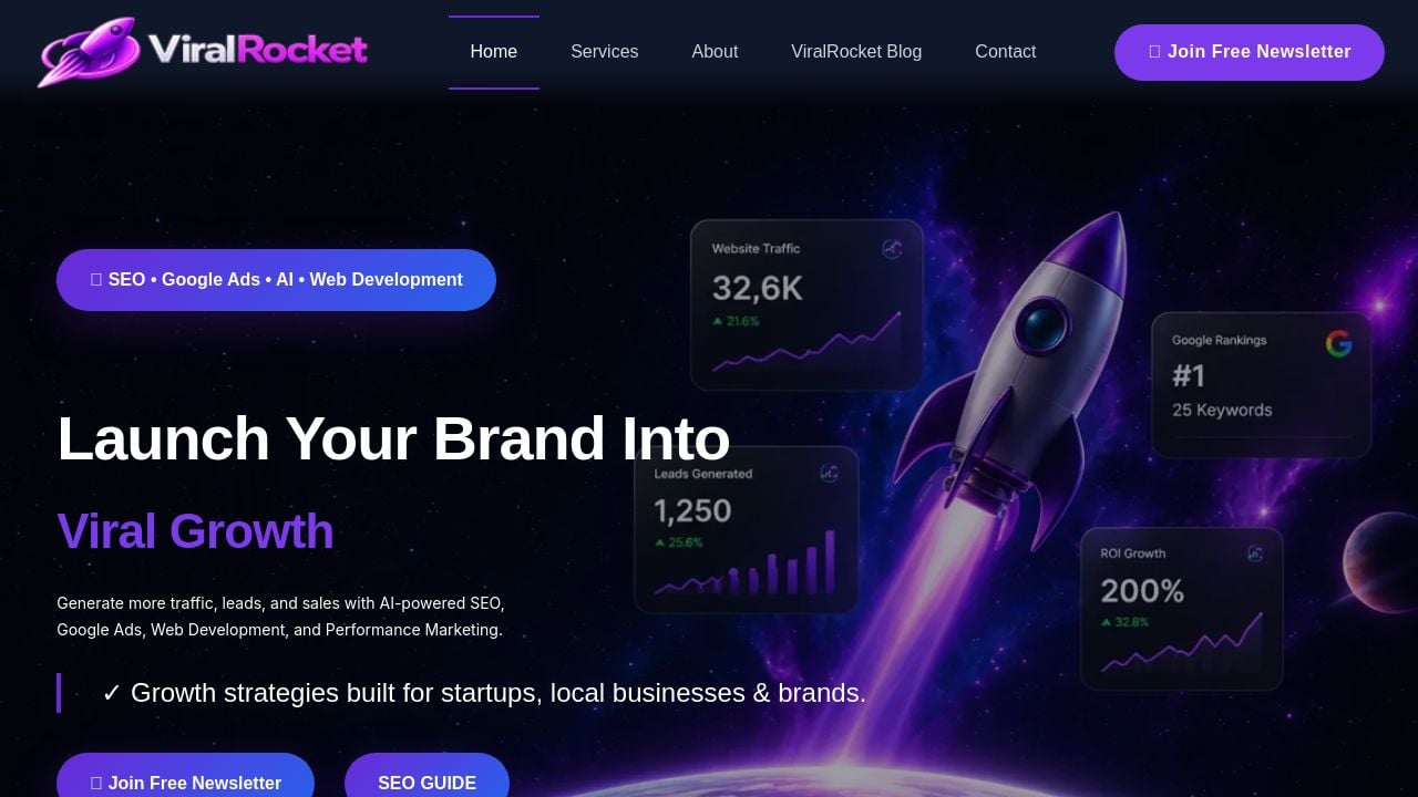 Screenshot of Viralrocket.in