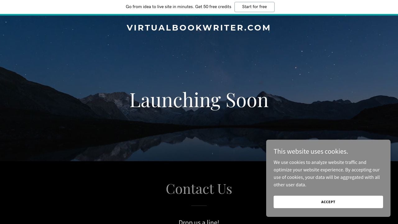 Screenshot of Virtualbookwriter.com
