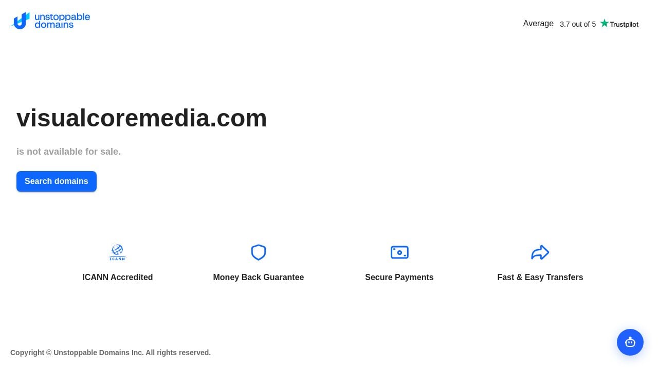Screenshot of Visualcoremedia.com