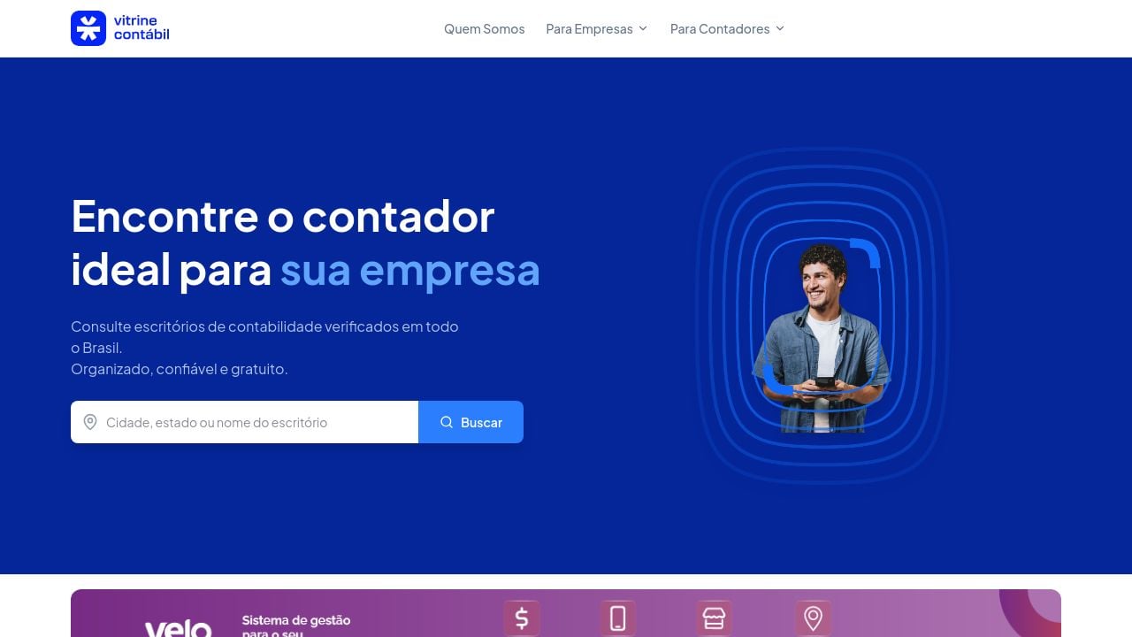Screenshot of Vitrinecontabil.com.br
