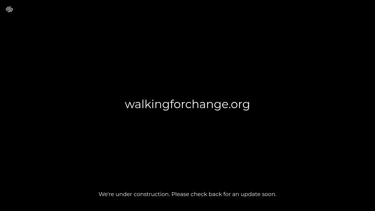 Screenshot of Walkingforchange.org
