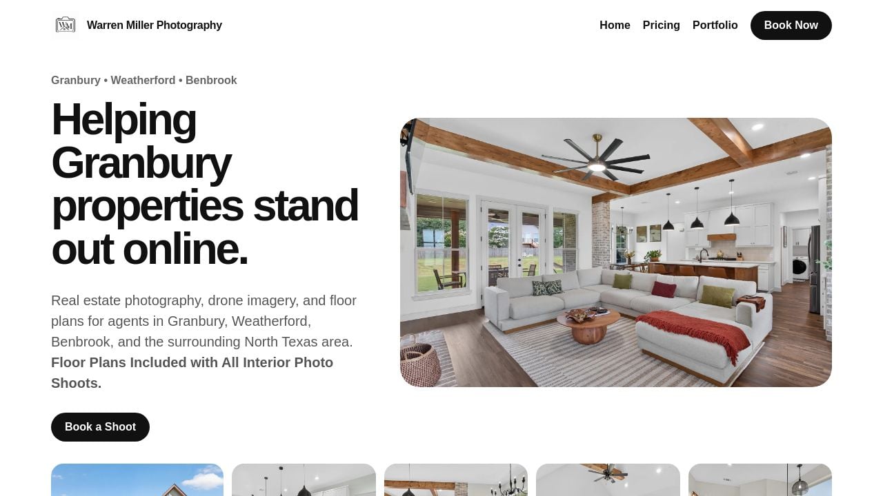 Screenshot of Warrenmillerphotography.com