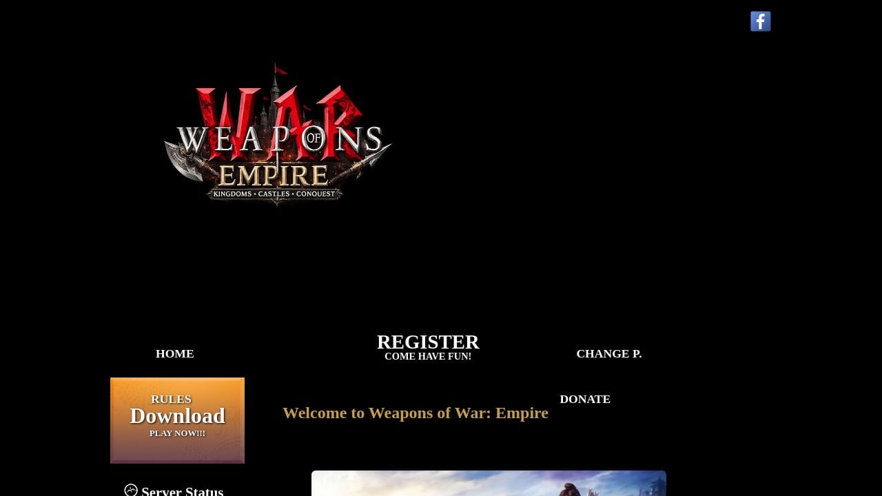 Screenshot of Weaponsofwar-empire.com