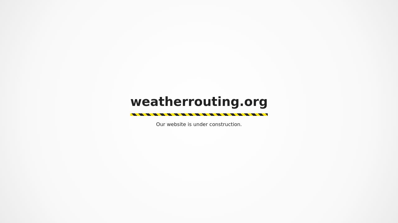 Screenshot of Weatherrouting.org
