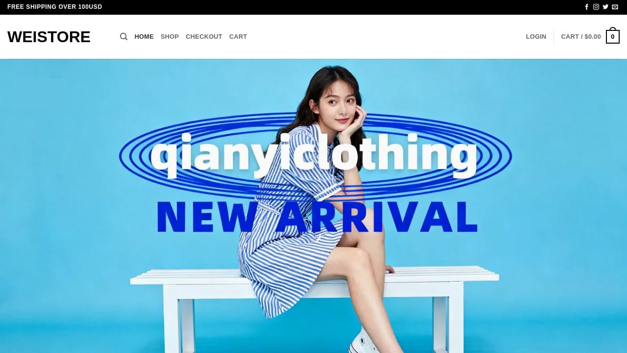 Screenshot of Weistore.shop