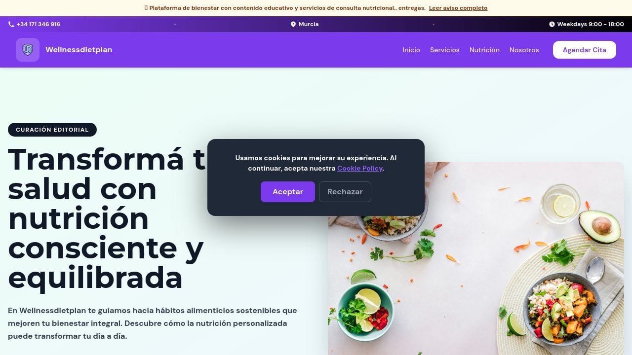 Screenshot of Wellnessdietplanas.info