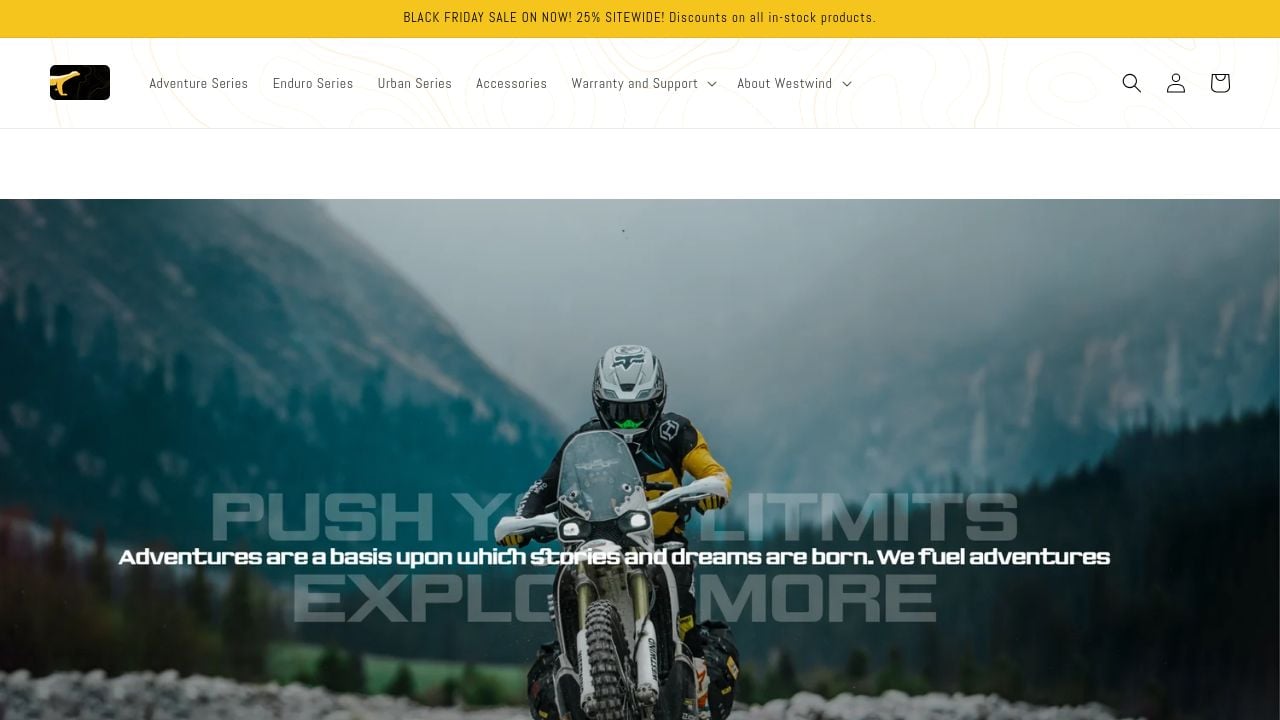 Screenshot of Westwindmoto.ca