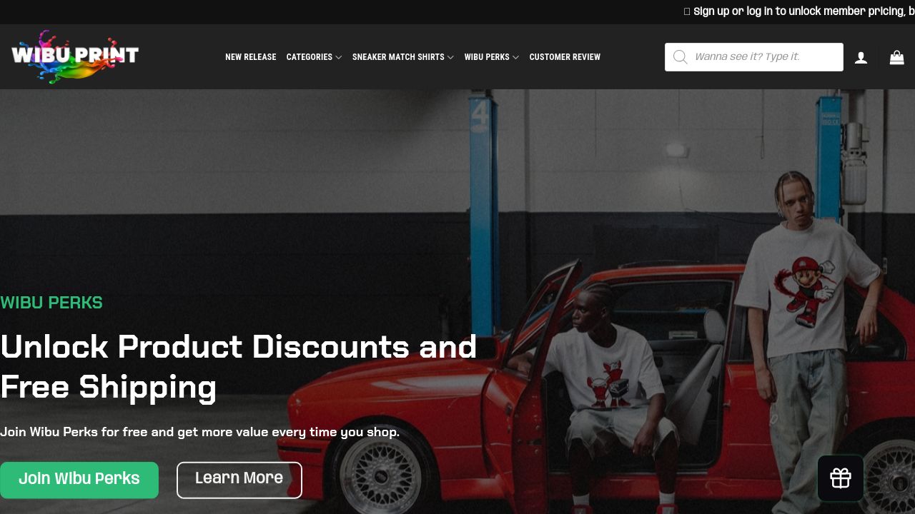 Screenshot of Wibuprint.com