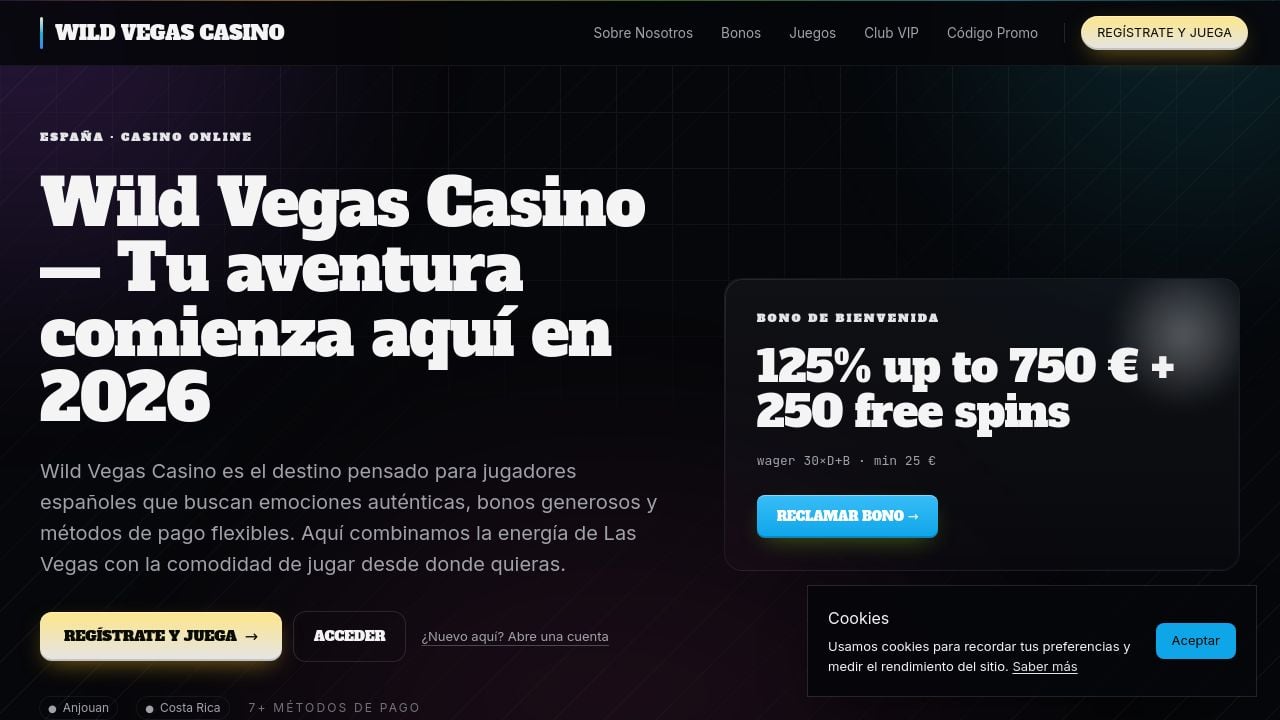 Screenshot of Wildvegascasino-es.click