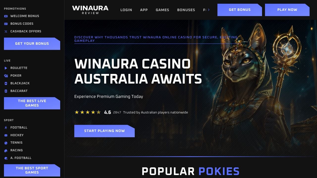 Screenshot of Winaura-casino7.org