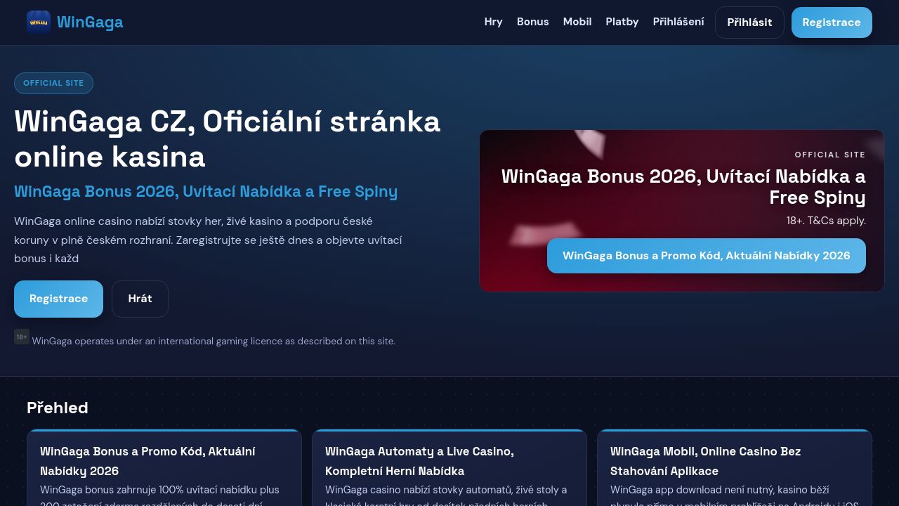 Screenshot of Wingagacz.com