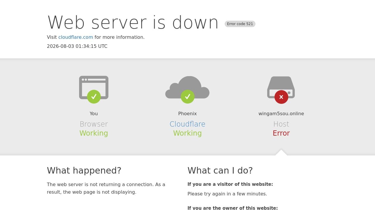 Screenshot of Wingam5sou.online