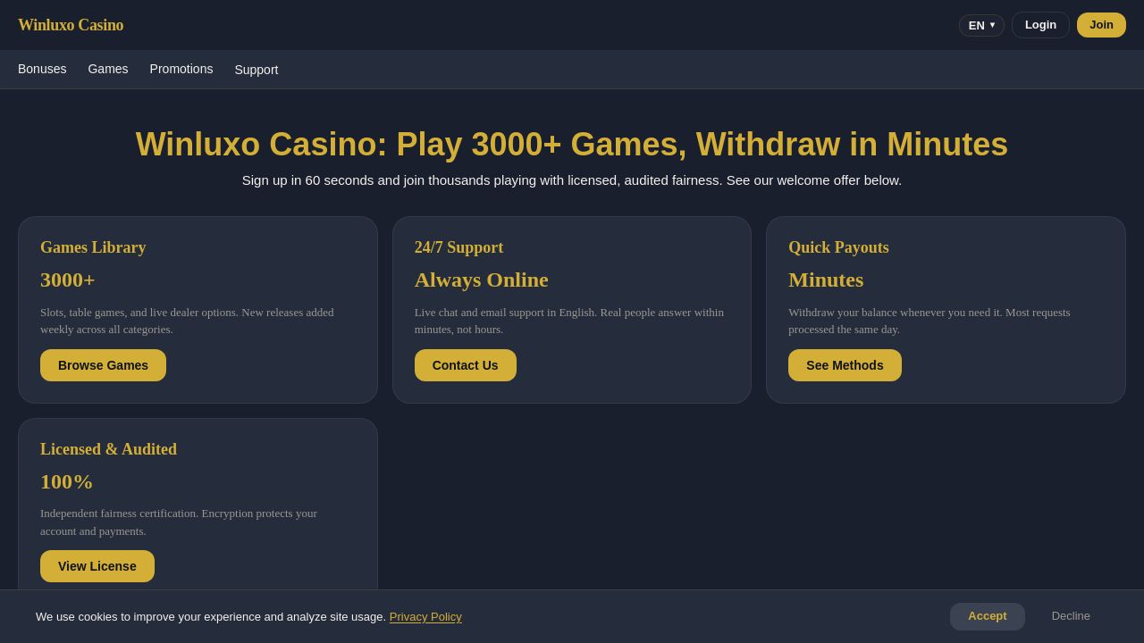 Screenshot of Winluxo.org