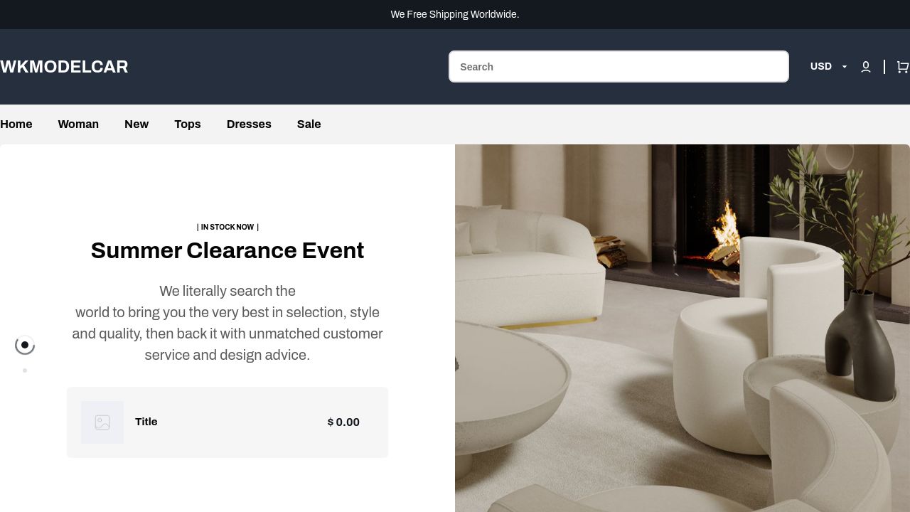Screenshot of Wkmodels.com