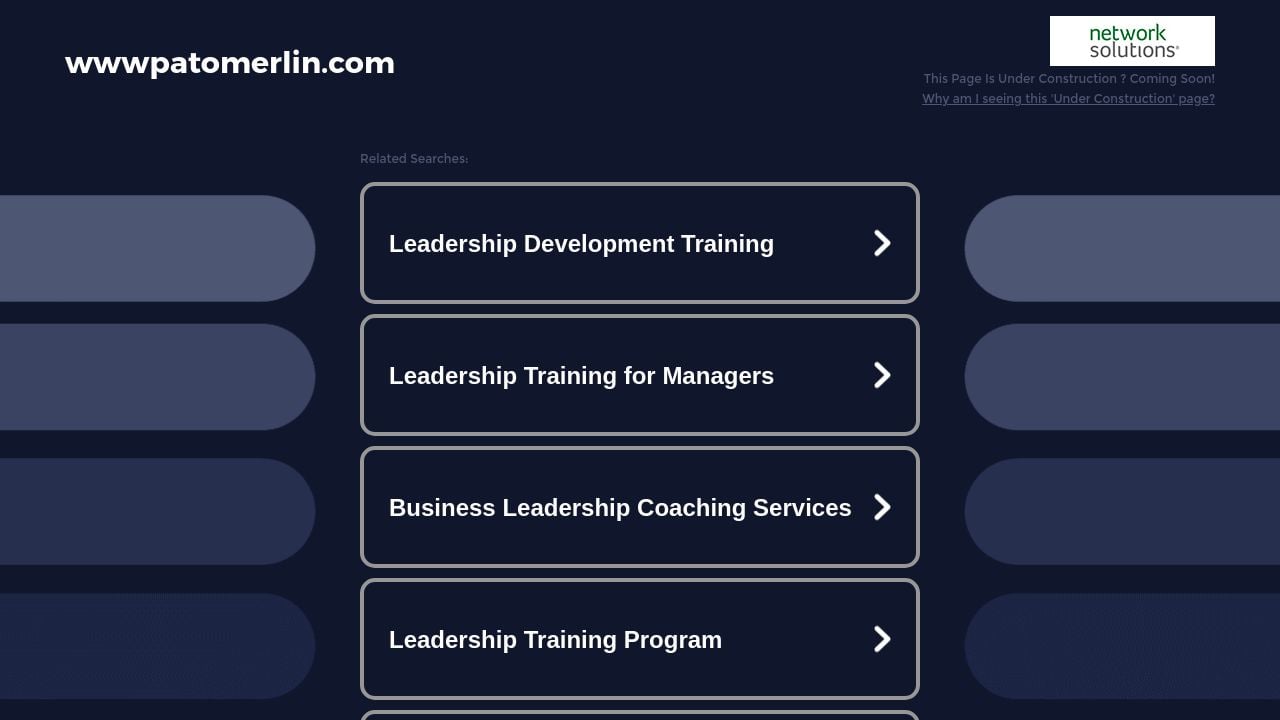Screenshot of Wwwpatomerlin.com