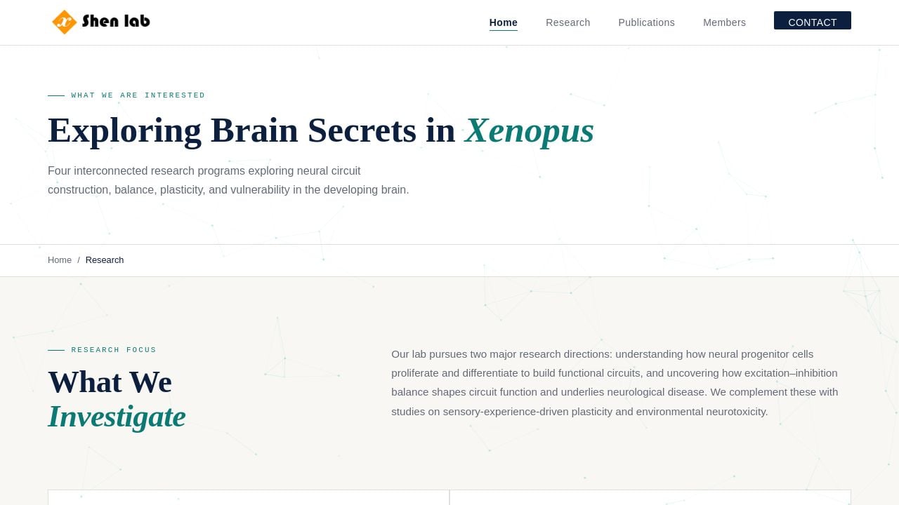 Screenshot of Xenopuslab.org