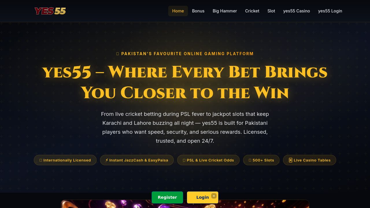 Screenshot of Yes55.biz