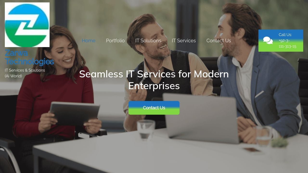 Screenshot of Zarwatech.com