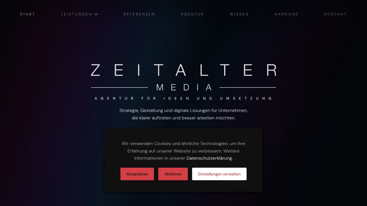 Screenshot of Zeitaltermedia.net