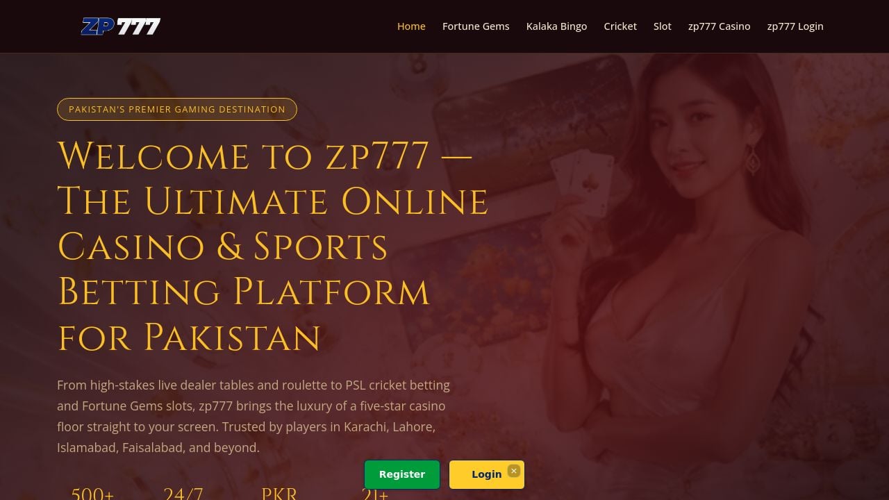 Screenshot of Zp777.biz