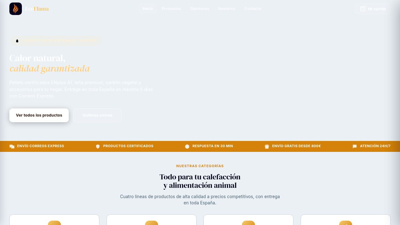 Screenshot of Ecoflama.es