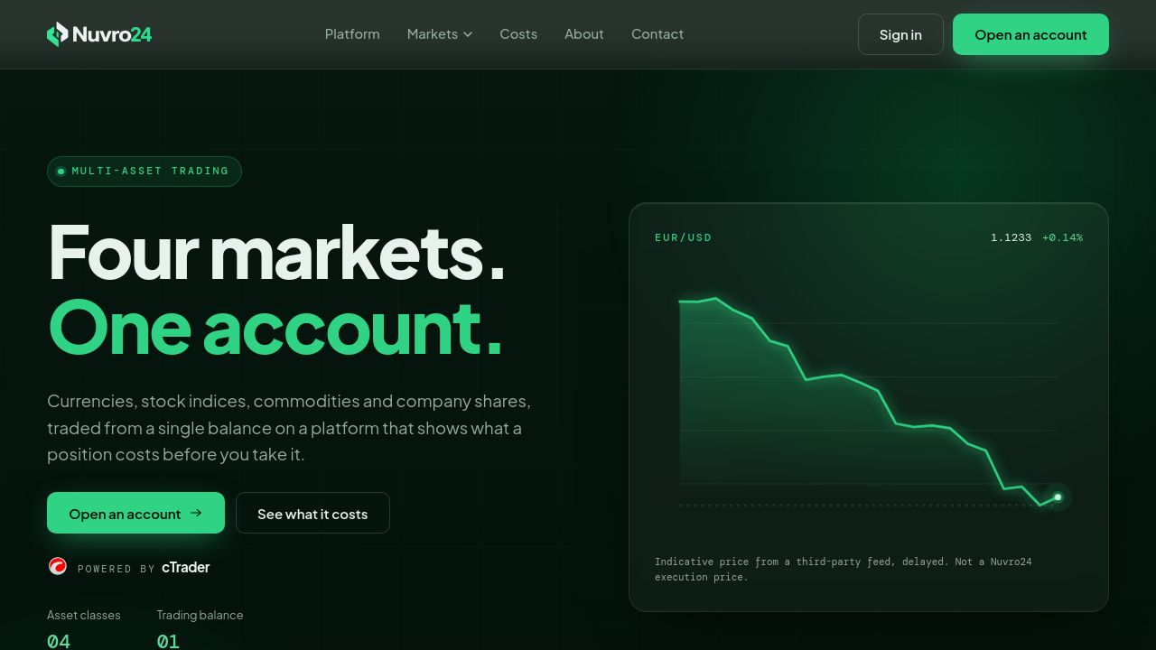 Screenshot of Nuvro24.com